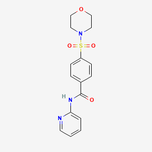molecular formula C16H17N3O4S B2903784 4-(morpholinosulfonyl)-N-(pyridin-2-yl)benzamide CAS No. 919211-66-8