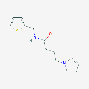molecular formula C13H16N2OS B2903785 4-(1H-pyrrol-1-yl)-N-(thiophen-2-ylmethyl)butanamide CAS No. 1251561-76-8