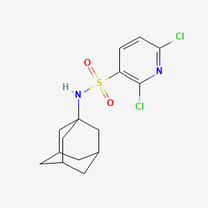 molecular formula C15H18Cl2N2O2S B2903801 N-(adamantan-1-yl)-2,6-dichloropyridine-3-sulfonamide CAS No. 1259045-53-8