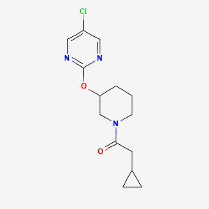 1-(3-((5-Chloropyrimidin-2-yl)oxy)piperidin-1-yl)-2-cyclopropylethanone