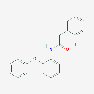 molecular formula C20H16FNO2 B290381 2-(2-fluorophenyl)-N-(2-phenoxyphenyl)acetamide 