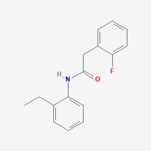 molecular formula C16H16FNO B290382 N-(2-ethylphenyl)-2-(2-fluorophenyl)acetamide 