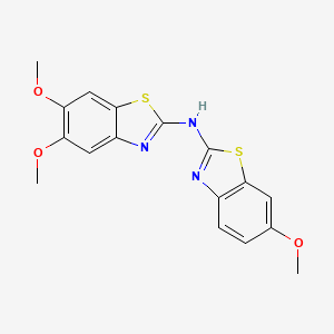 5,6-dimethoxy-N-(6-methoxy-1,3-benzothiazol-2-yl)-1,3-benzothiazol-2-amine