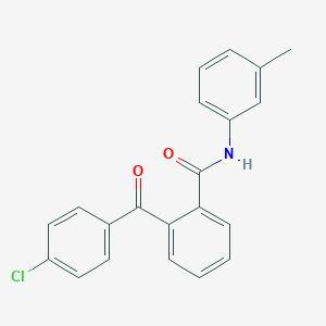 molecular formula C21H16ClNO2 B290384 2-(4-chlorobenzoyl)-N-(3-methylphenyl)benzamide 