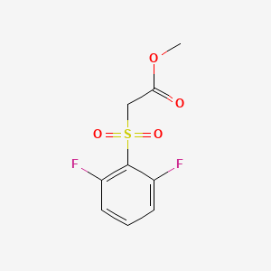 molecular formula C9H8F2O4S B2903842 Methyl [(2,6-difluorophenyl)sulfonyl]acetate CAS No. 1325304-66-2