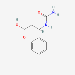 molecular formula C11H14N2O3 B2903853 3-(Carbamoylamino)-3-(4-methylphenyl)propanoic acid CAS No. 923215-91-2