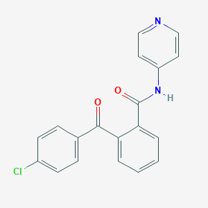 molecular formula C19H13ClN2O2 B290386 2-(4-chlorobenzoyl)-N-(pyridin-4-yl)benzamide 