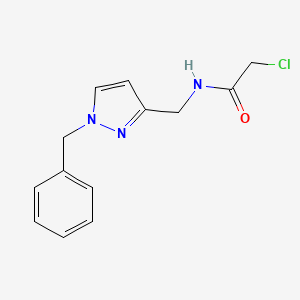 N-[(1-Benzylpyrazol-3-yl)methyl]-2-chloroacetamide