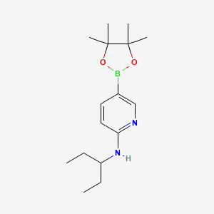 N-(pentan-3-yl)-5-(tetramethyl-1,3,2-dioxaborolan-2-yl)pyridin-2-amine