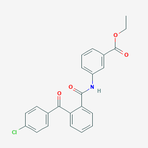 Ethyl 3-{[2-(4-chlorobenzoyl)benzoyl]amino}benzoate