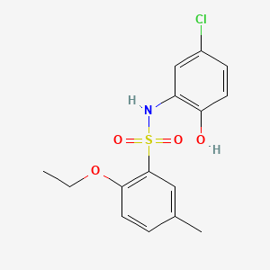 molecular formula C15H16ClNO4S B2903903 N-(5-chloro-2-hydroxyphenyl)-2-ethoxy-5-methylbenzenesulfonamide CAS No. 1171535-55-9