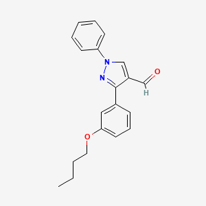 3-(3-butoxyphenyl)-1-phenyl-1H-pyrazole-4-carbaldehyde