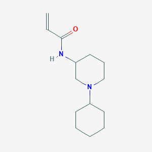 N-(1-cyclohexylpiperidin-3-yl)prop-2-enamide