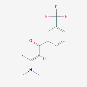 molecular formula C13H14F3NO B2903919 3-(Dimethylamino)-1-[3-(trifluoromethyl)phenyl]but-2-en-1-one CAS No. 96604-34-1