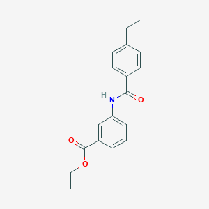 molecular formula C18H19NO3 B290392 Ethyl 3-[(4-ethylbenzoyl)amino]benzoate 