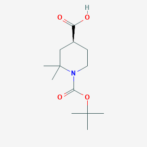 (S)-1-(tert-Butoxycarbonyl)-2,2-dimethylpiperidine-4-carboxylic acid