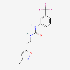 1-(2-(3-Methylisoxazol-5-yl)ethyl)-3-(3-(trifluoromethyl)phenyl)urea