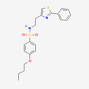 4-butoxy-N-(2-(2-phenylthiazol-4-yl)ethyl)benzenesulfonamide