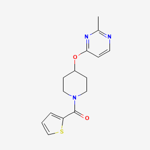 (4-((2-Methylpyrimidin-4-yl)oxy)piperidin-1-yl)(thiophen-2-yl)methanone