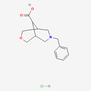 7-Benzyl-3-oxa-7-azabicyclo[3.3.1]nonane-9-carboxylic acid;hydrochloride