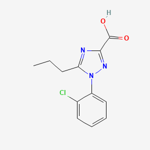 molecular formula C12H12ClN3O2 B2903950 1-(2-chlorophenyl)-5-propyl-1H-1,2,4-triazole-3-carboxylic acid CAS No. 1154372-75-4