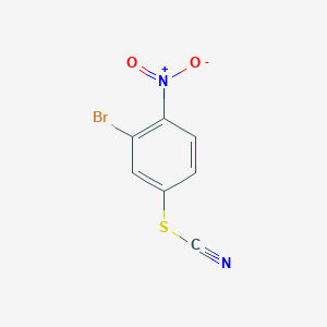 molecular formula C7H3BrN2O2S B2903952 3-Bromo-4-nitrophenylthiocyanate CAS No. 2149591-25-1
