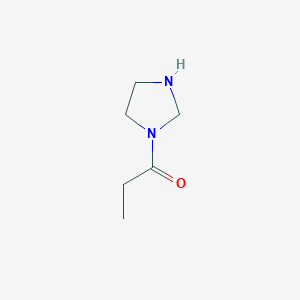 molecular formula C6H12N2O B2903954 1-Imidazolidin-1-ylpropan-1-one CAS No. 1198795-15-1