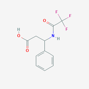 molecular formula C11H10F3NO3 B2903969 3-Phenyl-3-(2,2,2-trifluoroacetamido)propanoic acid CAS No. 21735-63-7