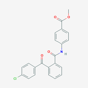 Methyl 4-{[2-(4-chlorobenzoyl)benzoyl]amino}benzoate