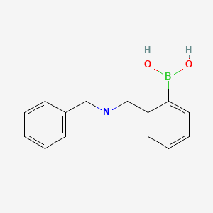 molecular formula C15H18BNO2 B2903975 (2-((Benzyl(methyl)amino)methyl)phenyl)boronic acid CAS No. 209396-01-0