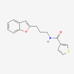 N-(3-(benzofuran-2-yl)propyl)thiophene-3-carboxamide