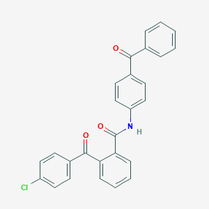 molecular formula C27H18ClNO3 B290398 N-(4-benzoylphenyl)-2-(4-chlorobenzoyl)benzamide 