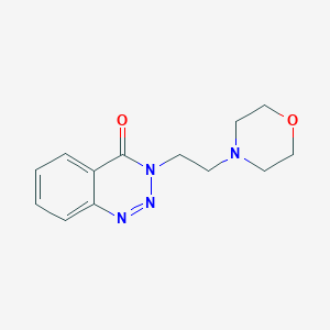 molecular formula C13H16N4O2 B2903988 3-(2-morpholinoethyl)-1,2,3-benzotriazin-4(3H)-one CAS No. 854161-41-4