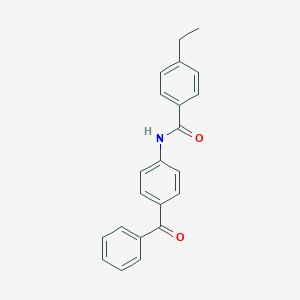 molecular formula C22H19NO2 B290400 N-(4-benzoylphenyl)-4-ethylbenzamide 