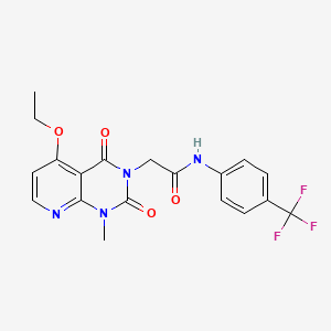 2-(5-ethoxy-1-methyl-2,4-dioxo-1,2-dihydropyrido[2,3-d]pyrimidin-3(4H)-yl)-N-(4-(trifluoromethyl)phenyl)acetamide