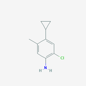 molecular formula C10H12ClN B2904007 2-Chloro-4-cyclopropyl-5-methylaniline CAS No. 1383854-70-3