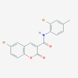 molecular formula C17H11Br2NO3 B2904008 6-bromo-N-(2-bromo-4-methylphenyl)-2-oxo-2H-chromene-3-carboxamide CAS No. 82607-34-9