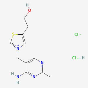 3-[(4-Amino-2-methylpyrimidin-5-yl)methyl]-5-(2-hydroxyethyl)-1,3-thiazol-3-ium chloride hydrochloride
