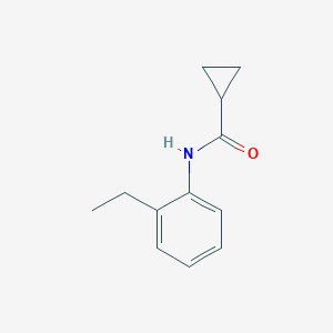 molecular formula C12H15NO B290402 N-(2-ethylphenyl)cyclopropanecarboxamide 