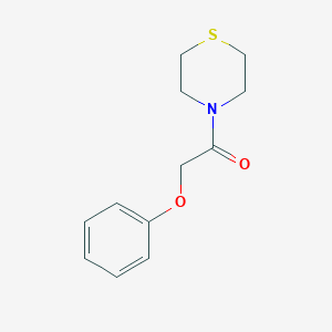 molecular formula C12H15NO2S B2904037 2-Phenoxy-1-(thiomorpholin-4-yl)ethan-1-one CAS No. 1252184-21-6