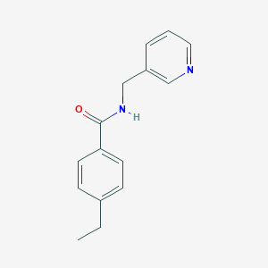 molecular formula C15H16N2O B290404 4-ethyl-N-(pyridin-3-ylmethyl)benzamide 