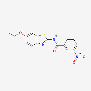 molecular formula C16H13N3O4S B2904041 N-(6-ethoxy-1,3-benzothiazol-2-yl)-3-nitrobenzamide CAS No. 300568-29-0