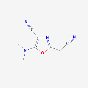 2-(Cyanomethyl)-5-(dimethylamino)-1,3-oxazole-4-carbonitrile