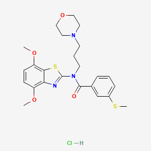 N-(4,7-dimethoxybenzo[d]thiazol-2-yl)-3-(methylthio)-N-(3-morpholinopropyl)benzamide hydrochloride