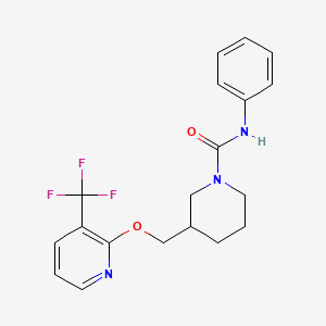 N-Phenyl-3-[[3-(trifluoromethyl)pyridin-2-yl]oxymethyl]piperidine-1-carboxamide