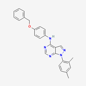 N-(4-(benzyloxy)phenyl)-1-(2,4-dimethylphenyl)-1H-pyrazolo[3,4-d]pyrimidin-4-amine