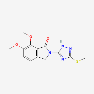 6,7-dimethoxy-2-(5-(methylthio)-1H-1,2,4-triazol-3-yl)isoindolin-1-one