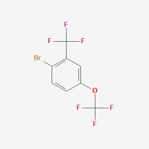 molecular formula C8H3BrF6O B2904067 1-Bromo-4-(trifluoromethoxy)-2-(trifluoromethyl)benzene CAS No. 2029355-44-8