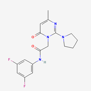 N-(3,5-difluorophenyl)-2-(4-methyl-6-oxo-2-pyrrolidin-1-ylpyrimidin-1(6H)-yl)acetamide