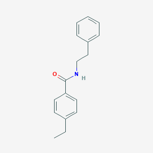 molecular formula C17H19NO B290408 4-ethyl-N-(2-phenylethyl)benzamide 